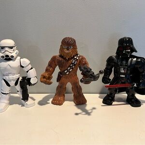 Star Wars Galactic Hero’s Mega MightiesDarth Vader, Chewbacca, Stormtroopers 10”